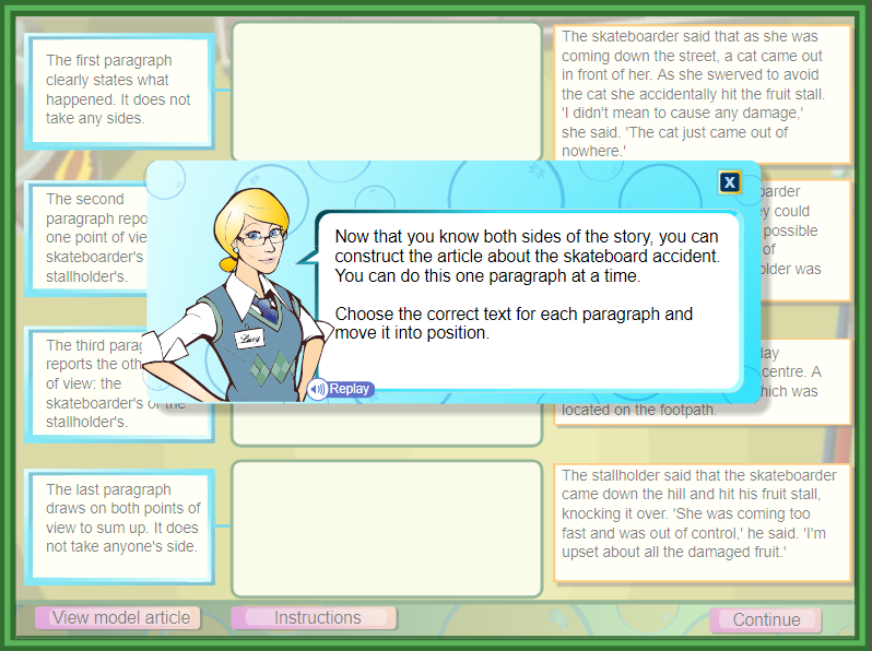 Point of View Newspaper Report Content ClassConnect